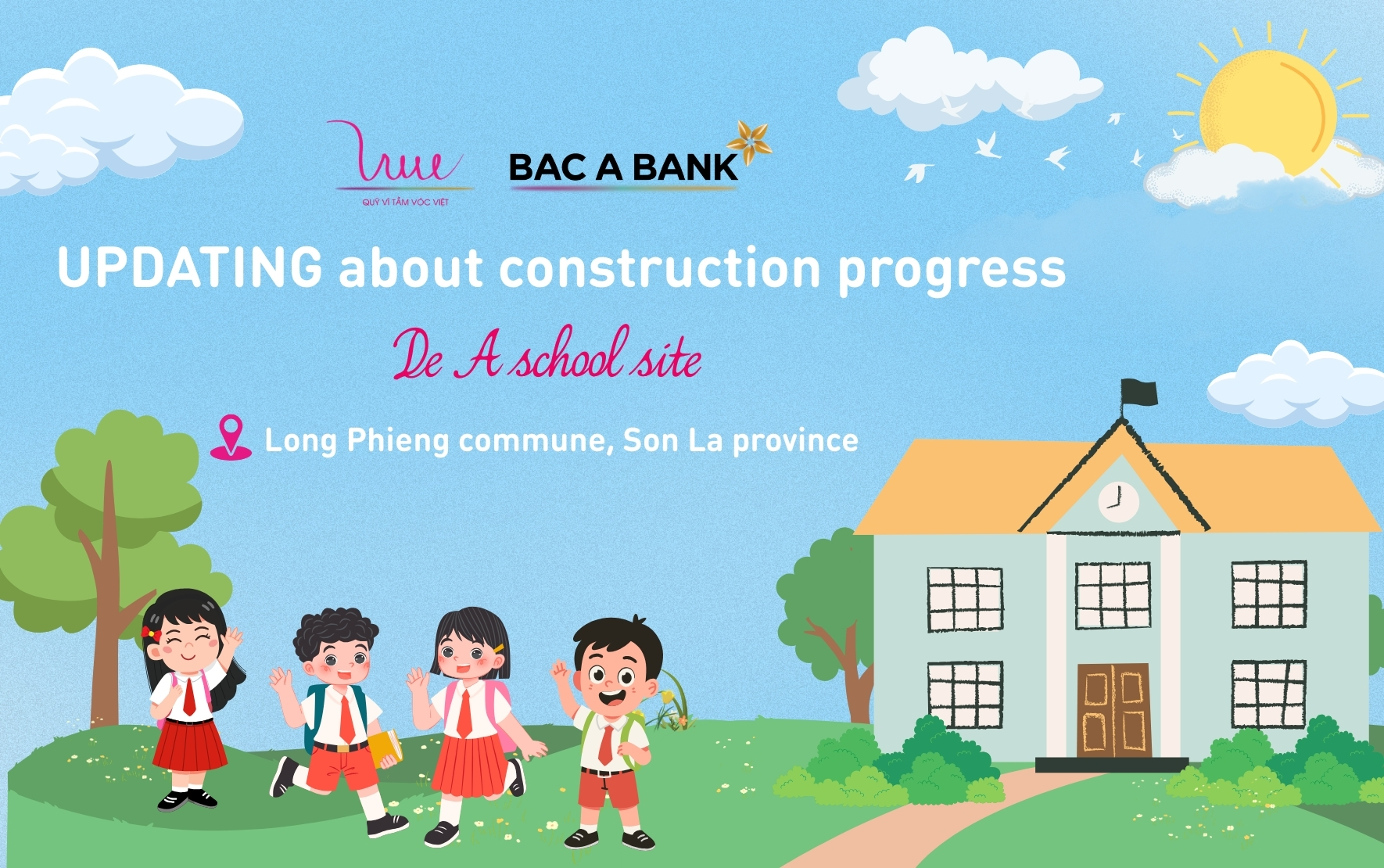 De A school site (Long Phieng commune, Son La province) enters the completion phase